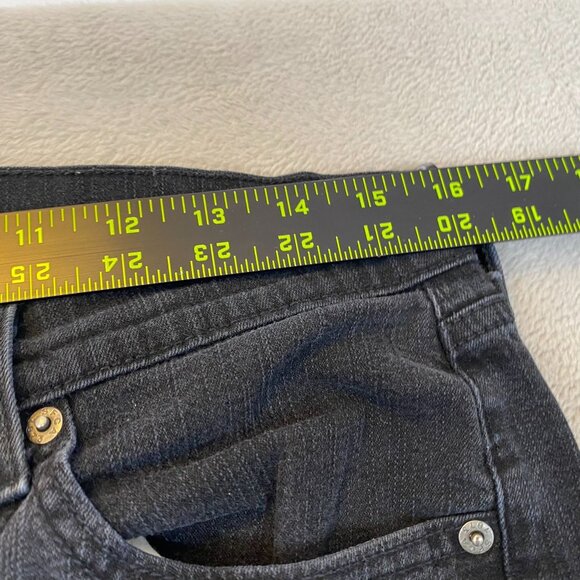 Levis Strauss Signature Jeans Misses 10 Long Bootcut Stretch Denim Black Cotton - Picture 6 of 11